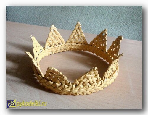 корона из бумаги, как сделать корону, корона из бумаги своими руками, корона из газет
